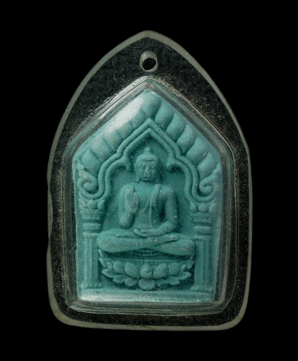 22Nov24 (152)p.jpg - พระขุนแผน หลังยันต์ เนื้อผงพุทธคุณ สีเขียว ไม่ทราบที่ | https://kamulet.in.th